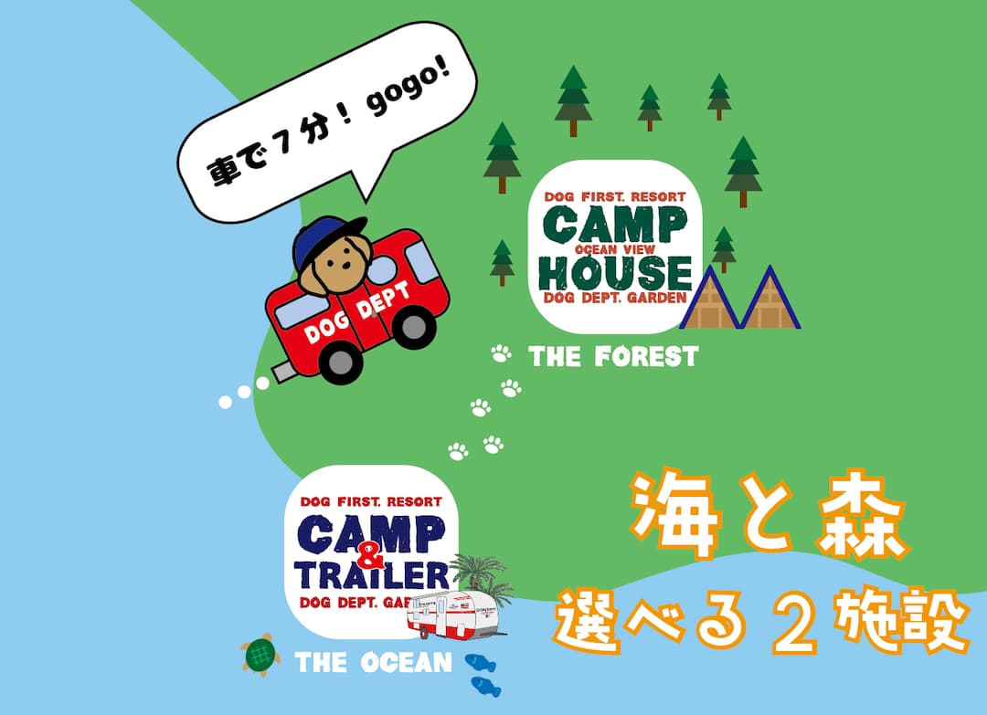 THE DOG DEPT GARDEN RESORT 南房総 マップ